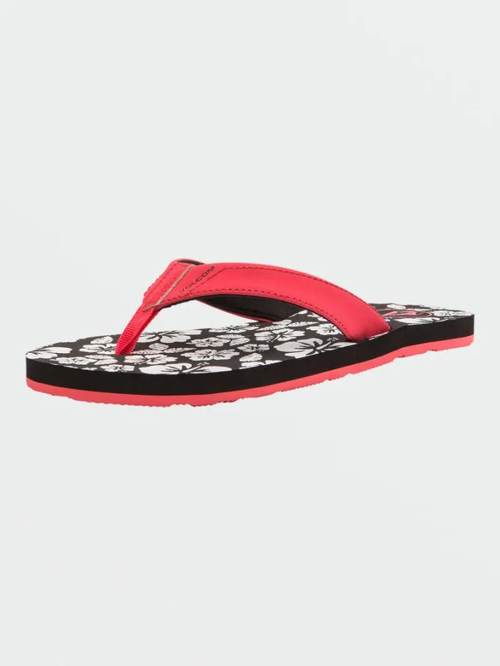 Kids Sandals Volcom Girls Vicky Sandals 8211 Electric Coral