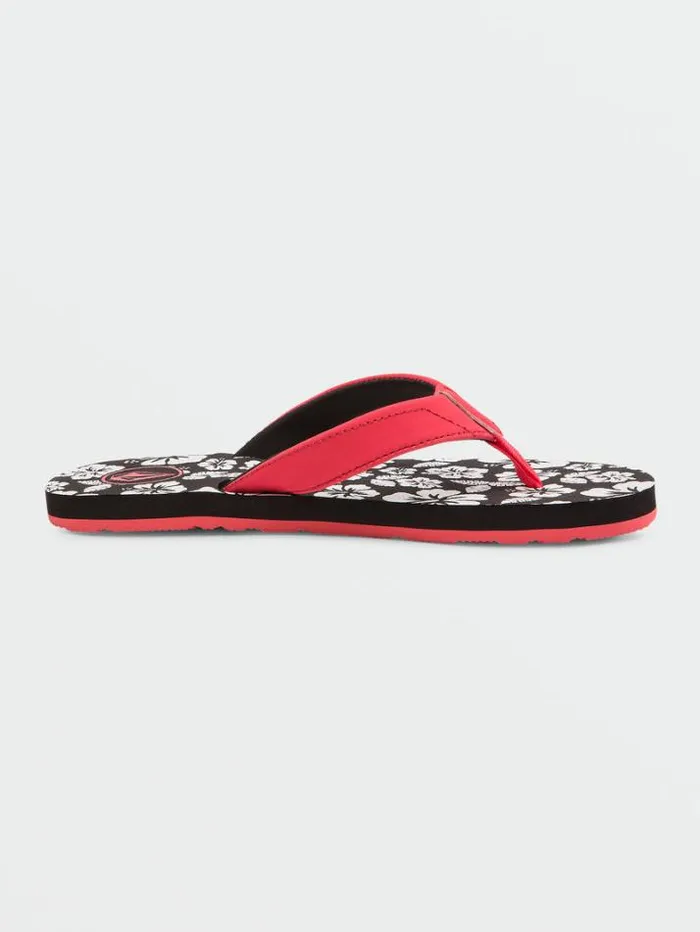 Kids Sandals Volcom Girls Vicky Sandals 8211 Electric Coral