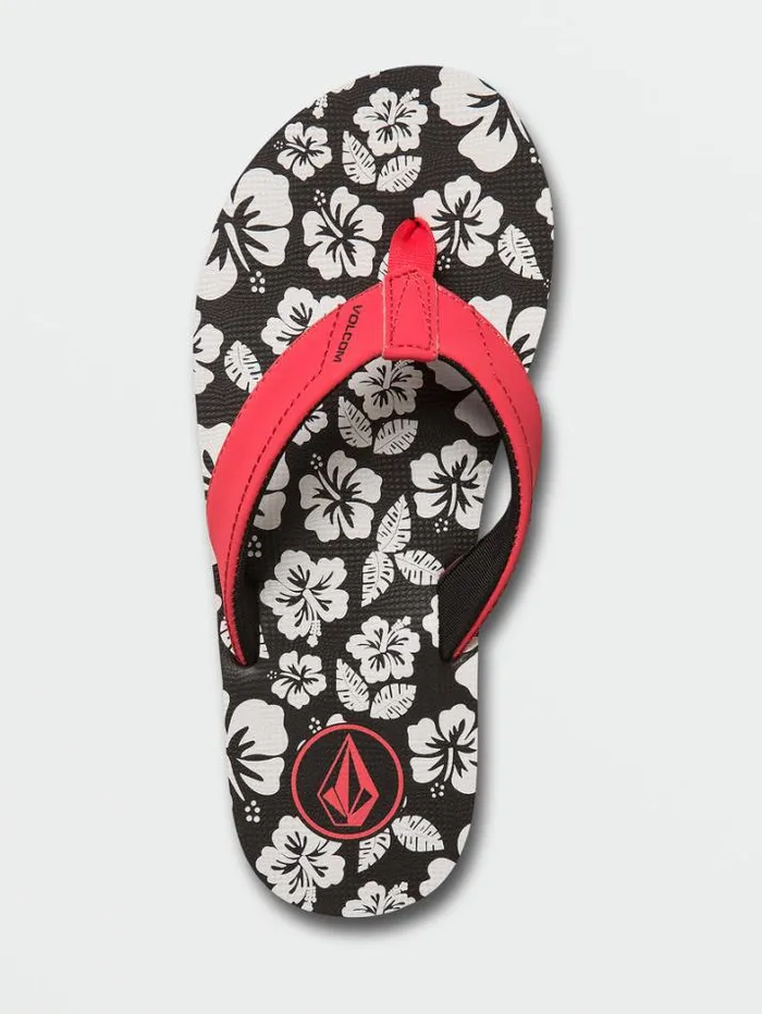 Kids Sandals Volcom Girls Vicky Sandals 8211 Electric Coral