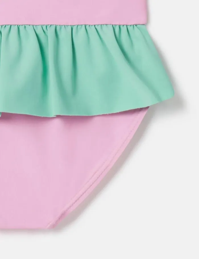 Kids Seahorse Print Frill Swimsuit Pink Stella McCartney Baby Girls Kids Seahorse Print Frill Swimsuit Pink Stella McCartney Baby Girls