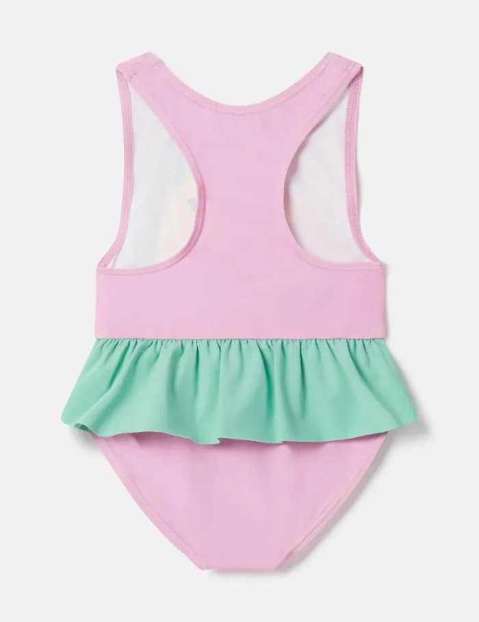 Kids Seahorse Print Frill Swimsuit Pink Stella McCartney Baby Girls Kids Seahorse Print Frill Swimsuit Pink Stella McCartney Baby Girls
