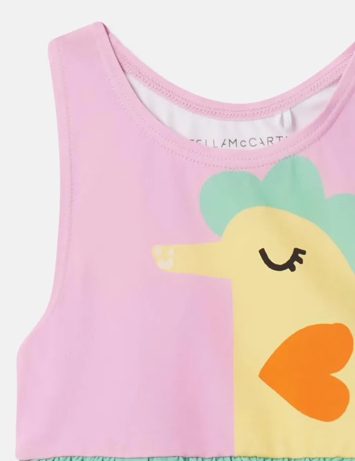 Kids Seahorse Print Frill Swimsuit Pink Stella McCartney Baby Girls Kids Seahorse Print Frill Swimsuit Pink Stella McCartney Baby Girls