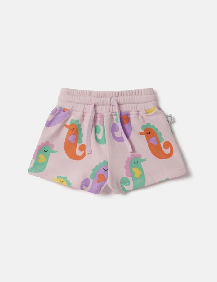 Kids Seahorse Print Shorts Pink Stella McCartney Baby Girls