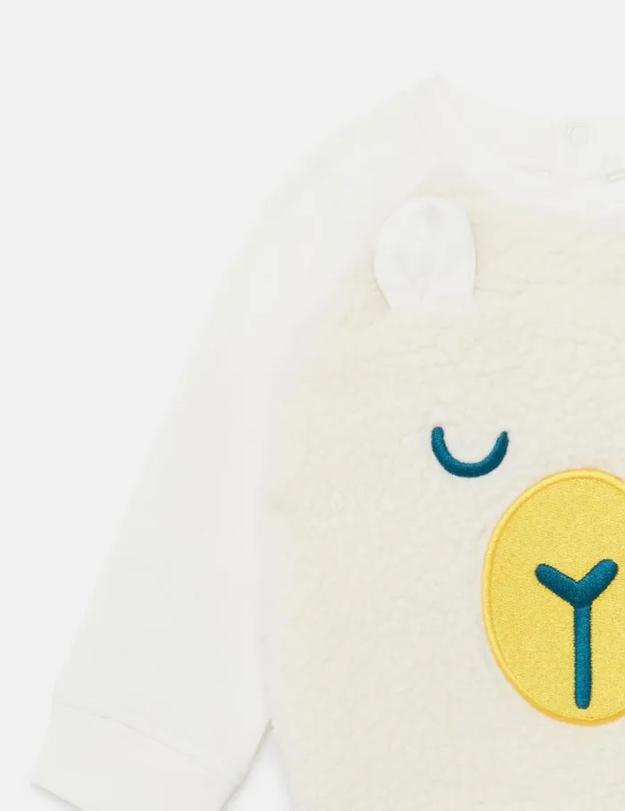 Kids Sheep Appliqu Roundneck Sweatshirt White Stella McCartney Baby Girls