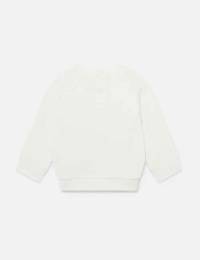 Kids Sheep Appliqu Roundneck Sweatshirt White Stella McCartney Baby Girls
