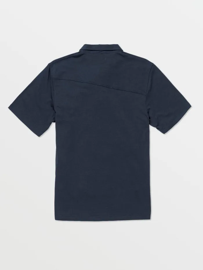 Kids Shirts and Flannels Volcom Big Boys Wowzer Polo Short Sleeve Shirt 8211 Navy