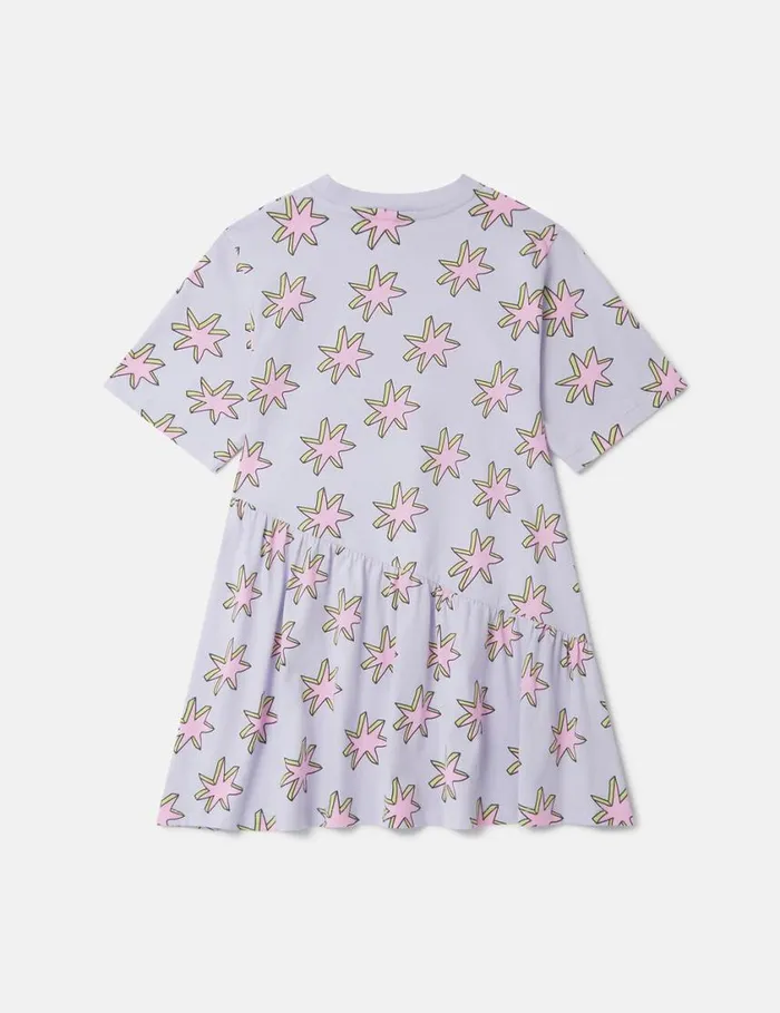 Kids Shooting Stars Asymmetric Dress Multicolor Lilac Stella McCartney Dresses and Jumpsuits Kids Shooting Stars Asymmetric Dress Multicolor Lilac Stella McCartney Dresses and Jumpsuits