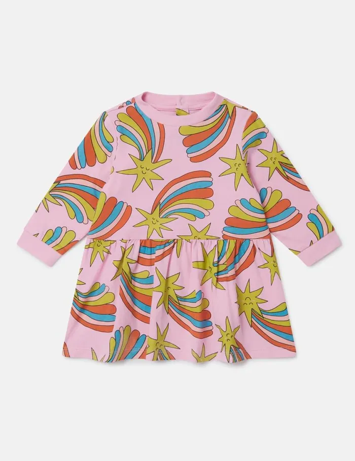 Kids Shooting Stars Dress Multicolor Pink Stella McCartney Baby Girls