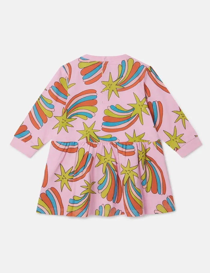 Kids Shooting Stars Dress Multicolor Pink Stella McCartney Baby Girls Kids Shooting Stars Dress Multicolor Pink Stella McCartney Baby Girls