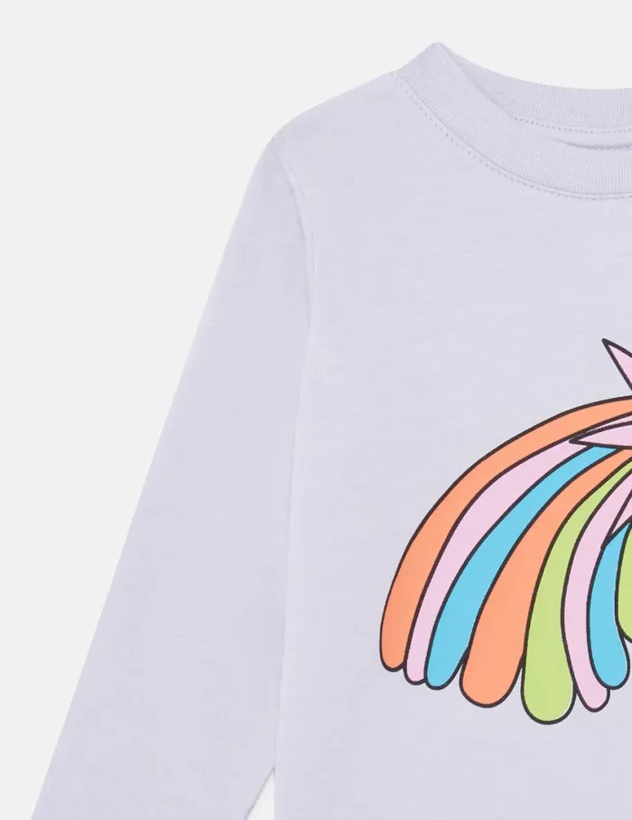 Kids Shooting Stars LongSleeved TShirt Lilac Stella McCartney Baby Girls Kids Shooting Stars LongSleeved TShirt Lilac Stella McCartney Baby Girls
