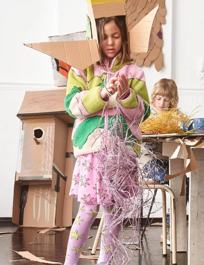 Kids Shooting Stars Pleated Dress Multicolor Pink Stella McCartney Dresses and Jumpsuits Kids Shooting Stars Pleated Dress Multicolor Pink Stella McCartney Dresses and Jumpsuits