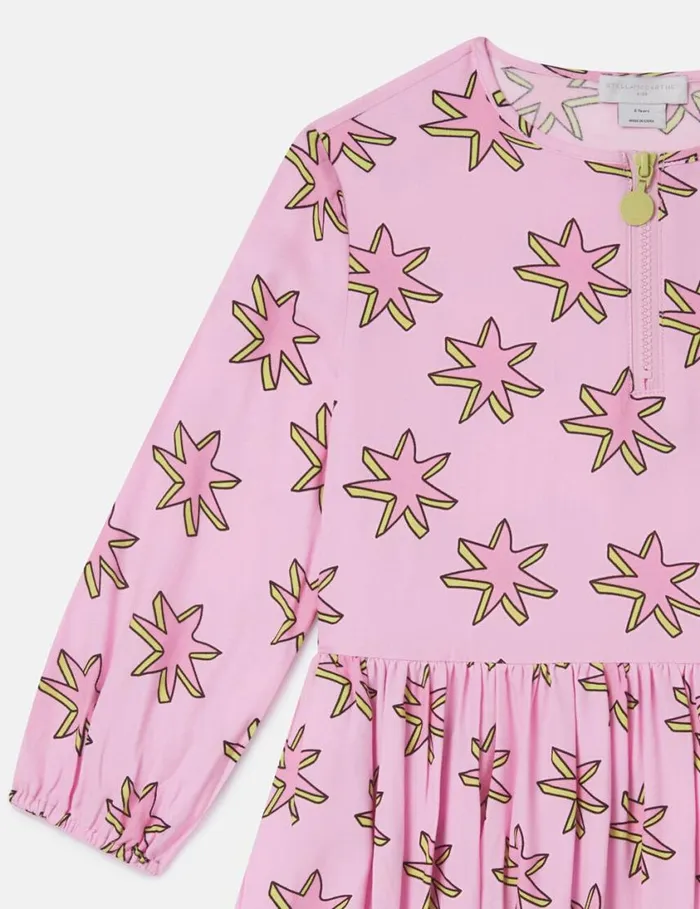 Kids Shooting Stars Pleated Dress Multicolor Pink Stella McCartney Dresses and Jumpsuits Kids Shooting Stars Pleated Dress Multicolor Pink Stella McCartney Dresses and Jumpsuits