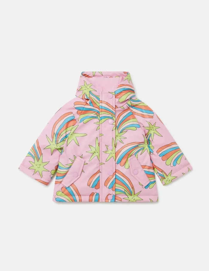 Kids Shooting Stars Raincoat Multicolor Pink Stella McCartney Baby Girls