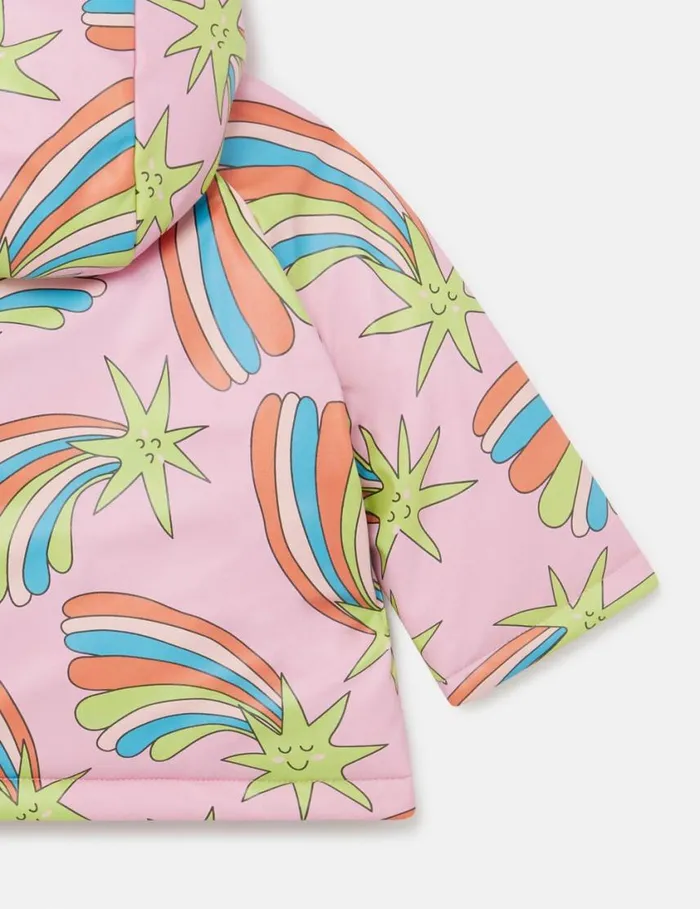 Kids Shooting Stars Raincoat Multicolor Pink Stella McCartney Baby Girls
