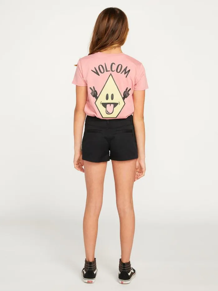 Kids Shorts Volcom Girls Frochickie Shorts 8211 Black