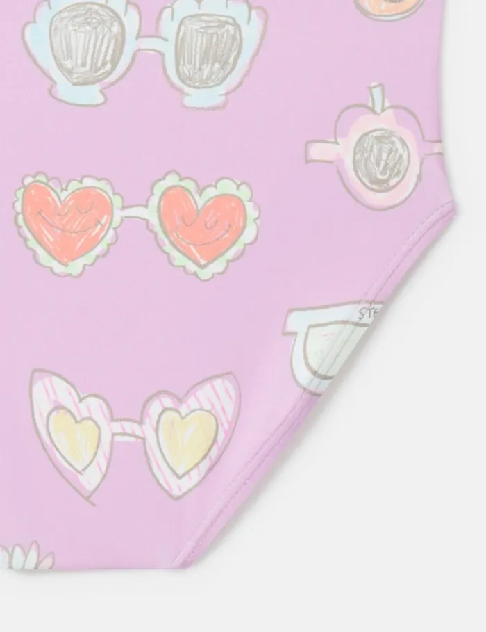 Kids Sunglasses Doodle Print Swimsuit Pink Stella McCartney Baby Girls