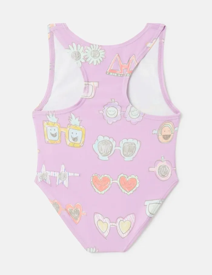 Kids Sunglasses Doodle Print Swimsuit Pink Stella McCartney Baby Girls