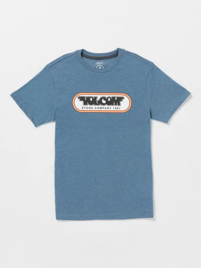 Kids TShirts and Tanks Volcom Big Boys Heavy Gain Short Sleeve Tee 8211 Indigo Ridge Heather Kids TShirts and Tanks Volcom Big Boys Heavy Gain Short Sleeve Tee 8211 Indigo Ridge Heather