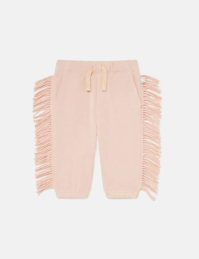 Kids Western Fringed Joggers Peach Pink Stella McCartney Baby Girls
