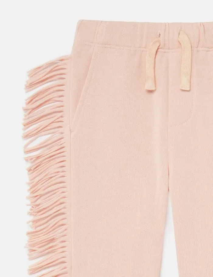 Kids Western Fringed Joggers Peach Pink Stella McCartney Baby Girls Kids Western Fringed Joggers Peach Pink Stella McCartney Baby Girls