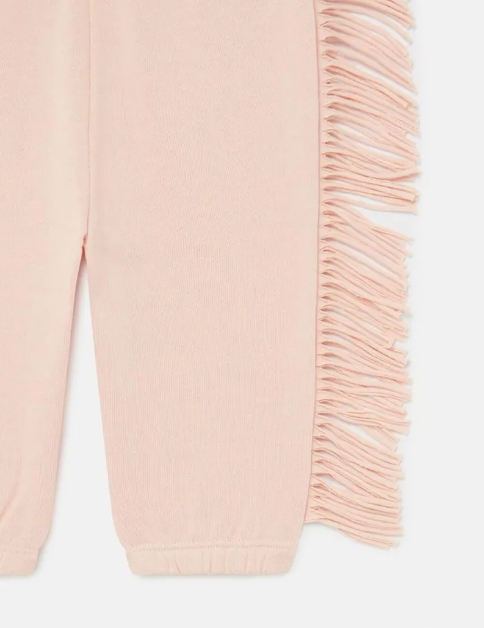 Kids Western Fringed Joggers Peach Pink Stella McCartney Baby Girls Kids Western Fringed Joggers Peach Pink Stella McCartney Baby Girls