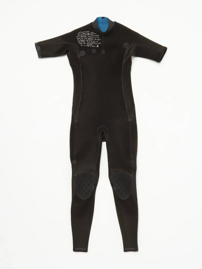 Kids Wetsuits Volcom Big Boys Modulator 2mm Chest Zip Short Sleeve Fullsuit 8211 Cruzer Blue