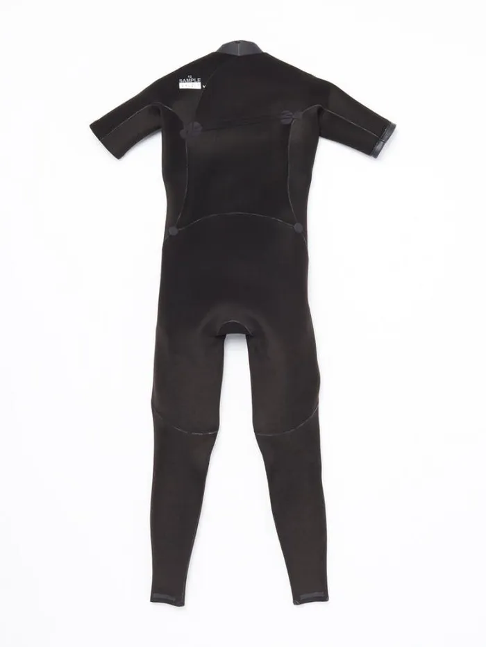 Kids Wetsuits Volcom Big Boys Modulator 2mm Chest Zip Short Sleeve Fullsuit 8211 Cruzer Blue