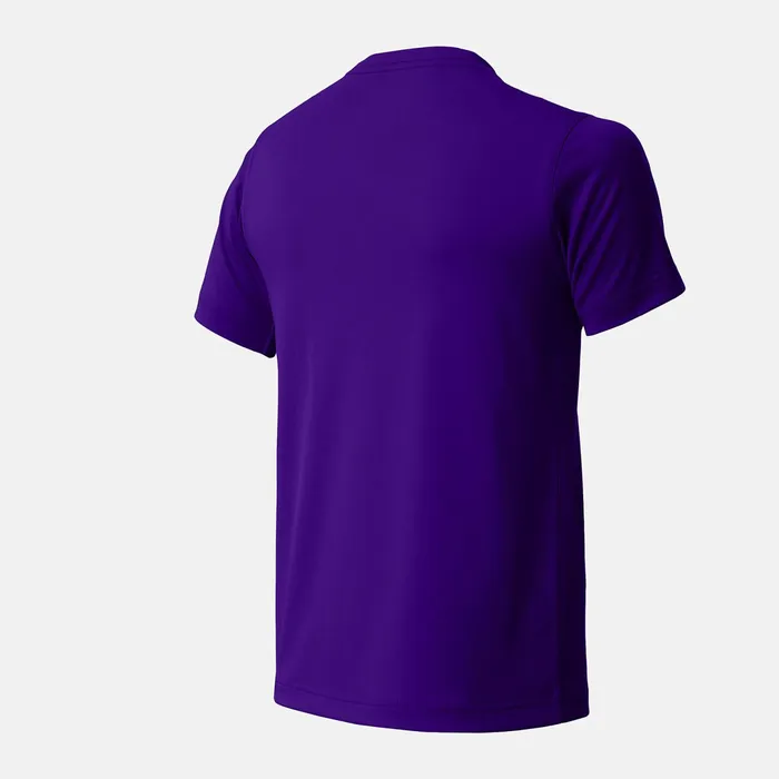 Kids Youth NB Short Sleeve Tech Tee Team Purple New Balance Tops Kids Youth NB Short Sleeve Tech Tee Team Purple New Balance Tops