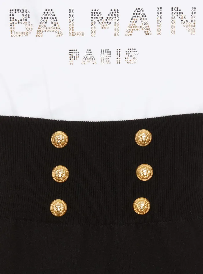 Knit Dress Black Kids Balmain