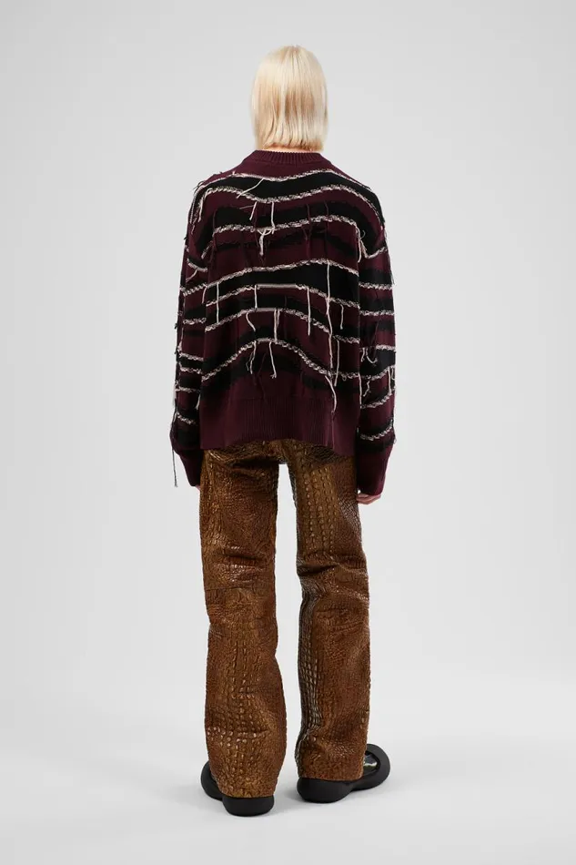 Knit Men Camper Melange Knit Sweater Brown Organic Cotton Knit Sweater Knit Men Camper Melange Knit Sweater Brown Organic Cotton Knit Sweater