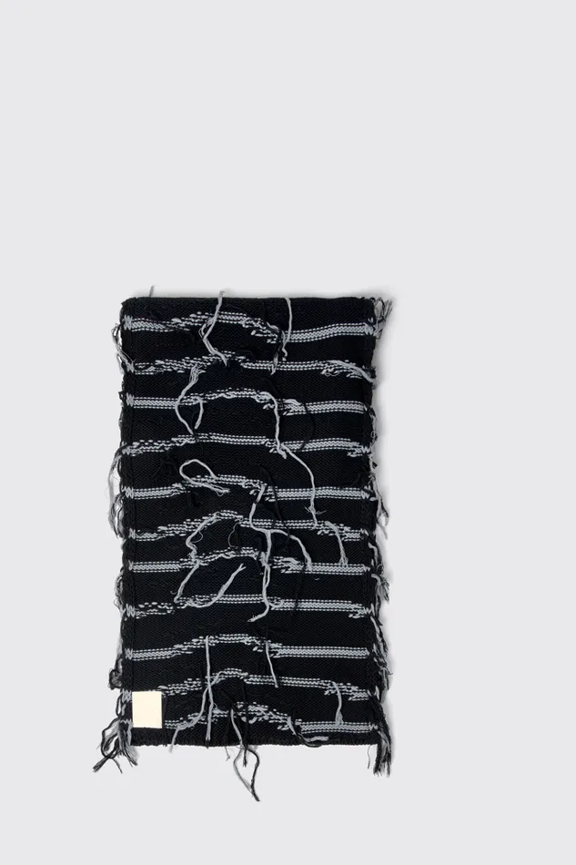Knit Women Camper Knit Scarf Black Intarsia Knit Scarf Knit Women Camper Knit Scarf Black Intarsia Knit Scarf