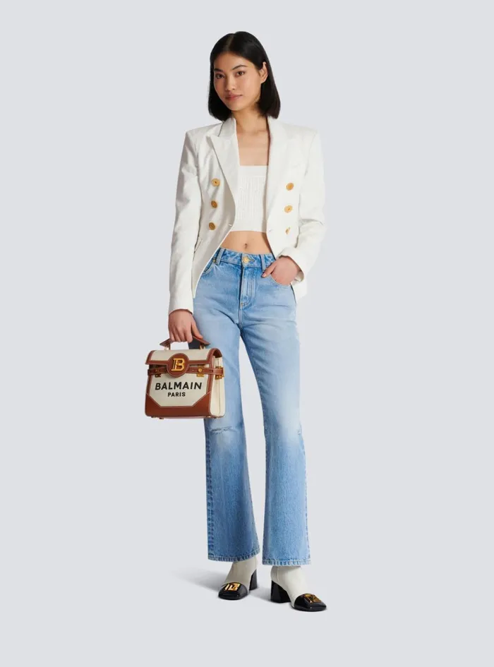 Knitted Halterneck Top White Women Balmain Tops And Shirts