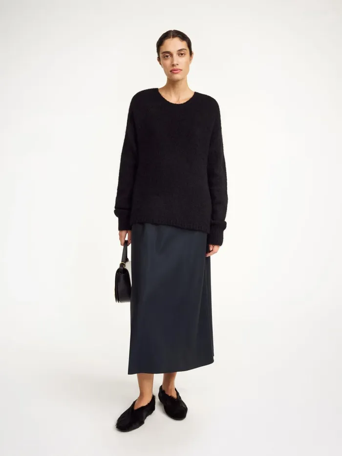 Knitwear Women By Malene Birger Briella Mohairblend Sweater Black