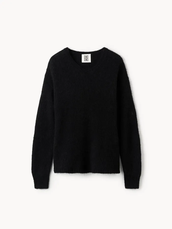 Knitwear Women By Malene Birger Briella Mohairblend Sweater Black Knitwear Women By Malene Birger Briella Mohairblend Sweater Black