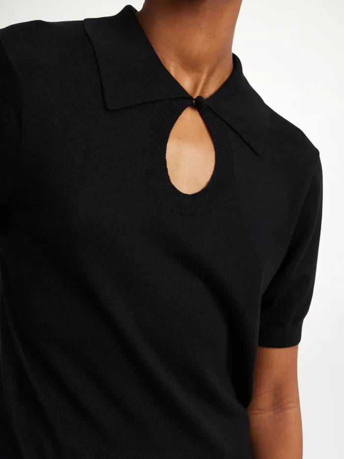 Knitwear Women By Malene Birger Talallia Top Black Knitwear Women By Malene Birger Talallia Top Black