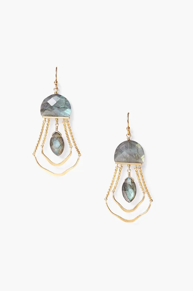 Labradorite Luna Chandelier Earrings Women Chan Luu Earrings