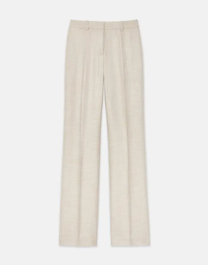 Lafayette 148 New York Bamboo Viscose Twill Gates Pant Birch Bark Multi Ready To Wear Pants and Shorts Lafayette 148 New York Bamboo Viscose Twill Gates Pant Birch Bark Multi Ready To Wear Pants and Shorts
