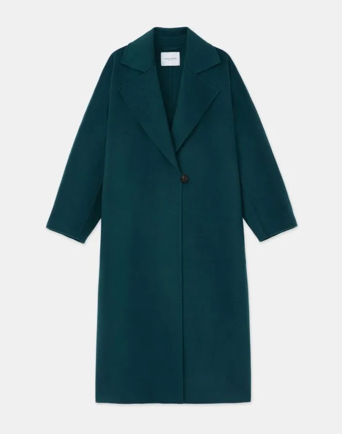 Lafayette 148 New York Cashmere Double Face Oversized Coat Deep Ivy Ready To Wear Jackets and Blazers Lafayette 148 New York Cashmere Double Face Oversized Coat Deep Ivy Ready To Wear Jackets and Blazers