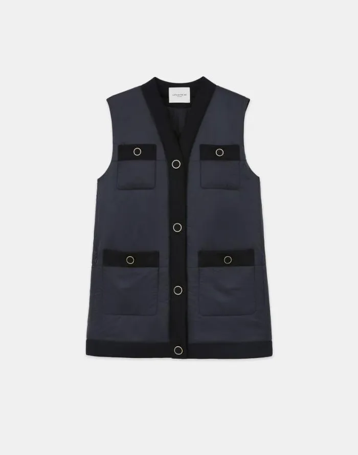 Lafayette 148 New York Regenerated Poly Tech Quilted Vest Black Ready To Wear Jackets and Blazers Lafayette 148 New York Regenerated Poly Tech Quilted Vest Black Ready To Wear Jackets and Blazers