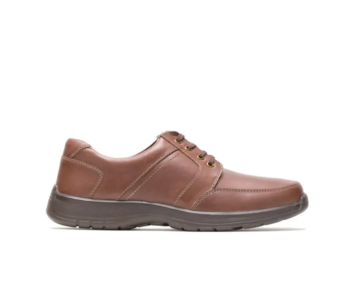 Leader Henson Light Brown Leather Men Walking Shoes Hush Puppies