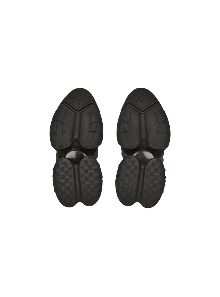 Leather Unicorn Lowtop Sneakers Black Men Balmain Sneakers