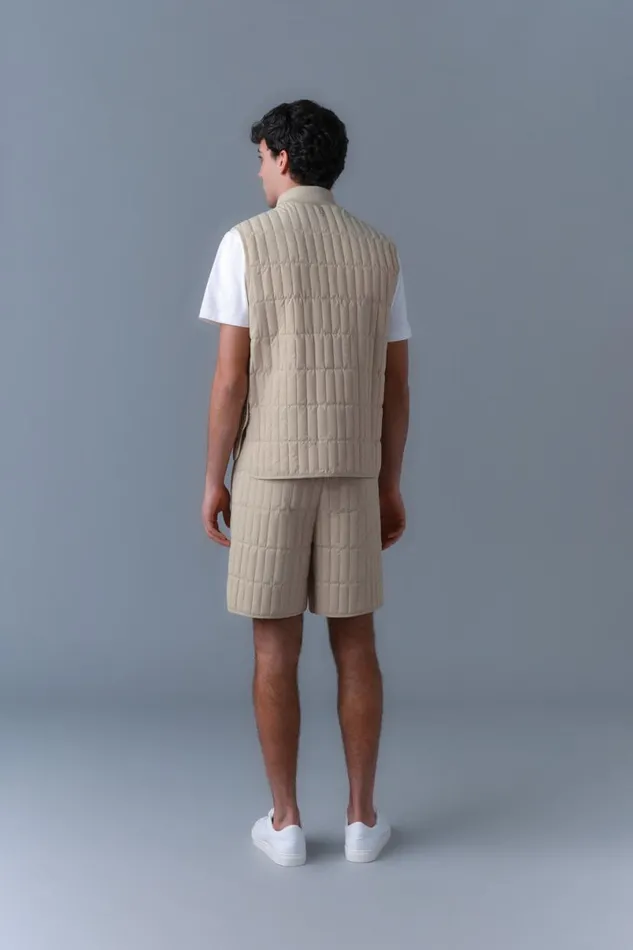 Light Down Jackets Men Mackage LEVI Light Down Vertical Quilted Vest Light Military
