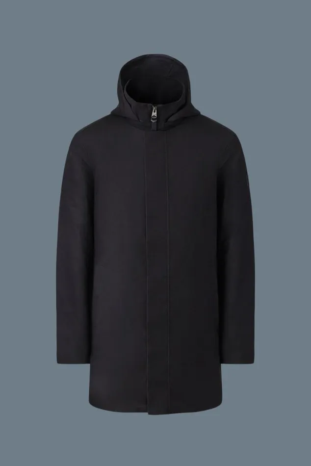 Light Down Jackets Men Mackage ROLAND 2in1 Down Parka With Hood Navy