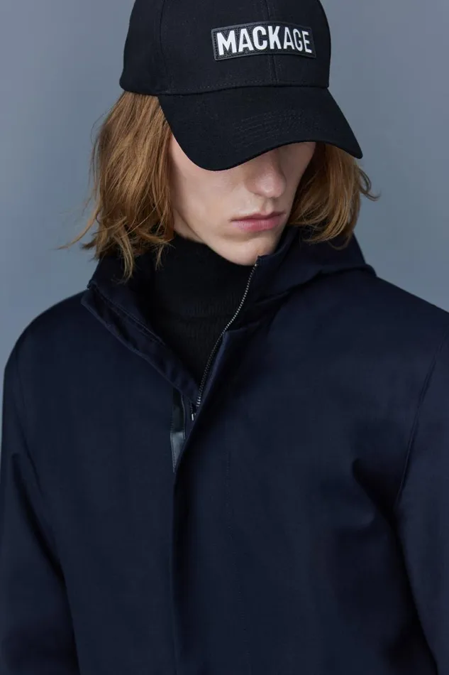 Light Down Jackets Men Mackage ROLAND 2in1 Down Parka With Hood Navy