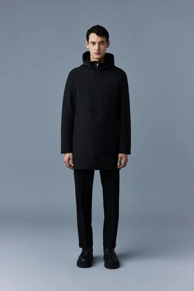 Light Down Jackets Men Mackage ROLAND 2in1 Down Parka With Hood Navy