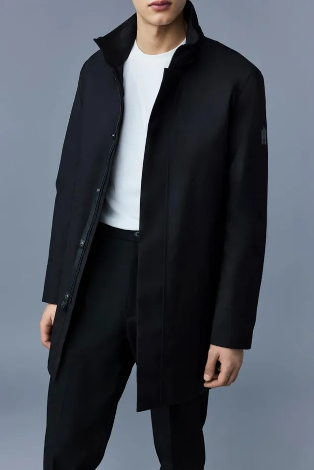 Light Down Jackets Men Mackage ROLAND 2in1 Down Parka With Hood Navy