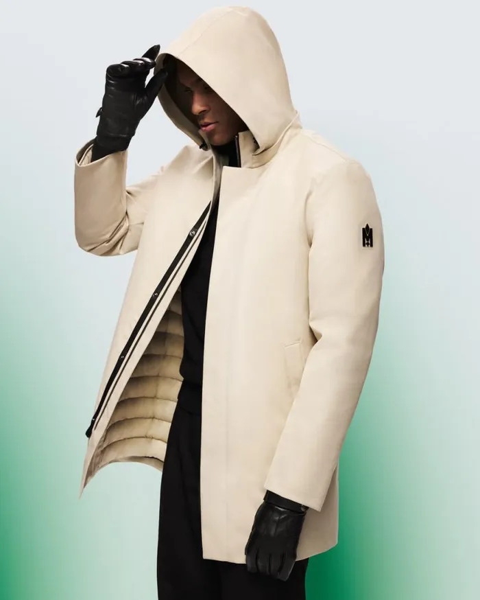 Light Down Jackets Men Mackage ROLAND 2in1 Down Parka With Hood Navy