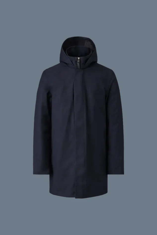Light Down Jackets Men Mackage ROLAND 2in1 Down Parka With Hood Navy