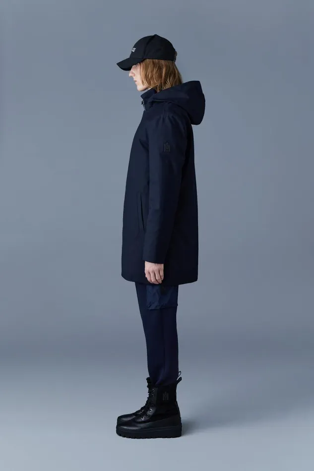 Light Down Jackets Men Mackage ROLAND 2in1 Down Parka With Hood Navy