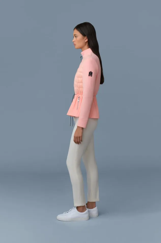 Light Down Jackets Women Mackage JOYCE Hybrid Jacket With Peplum Black Light Down Jackets Women Mackage JOYCE Hybrid Jacket With Peplum Black